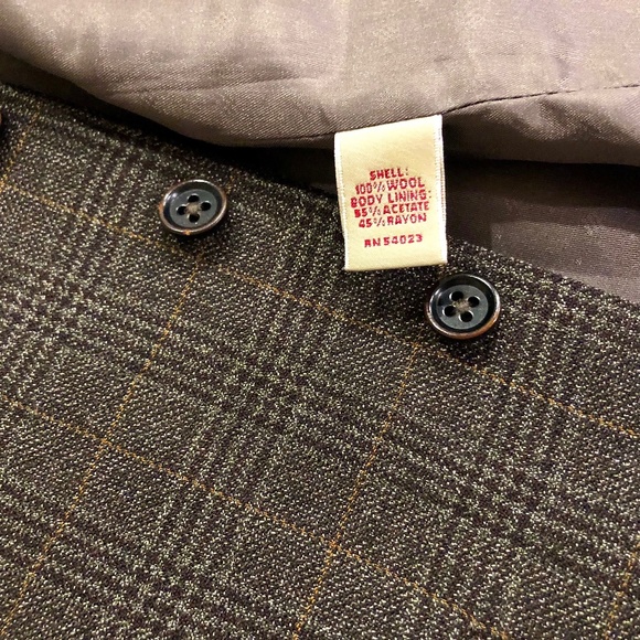 BANANA REPUBLIC Heritage Collection Wool Plaid Vest New No Tags 38R - Picture 10 of 15